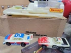 Vintage 1982 Matchbox Glo-Racers SEALED BOX Launcher Flamin Vette & Light Beamer