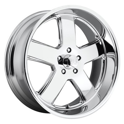 US Mags U11622907350 Hustler Wheel, 22x9, Chrome Plated