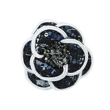 Women's Camellia Flower Brooch Pin Crystal Blooming Rose Floral Pins Corsage ...