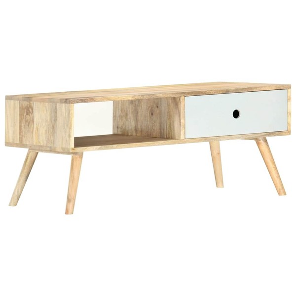Mangoholz Massiv Couchtisch Wohnzimmertisch Kaffeetisch Beistelltisch Vidaxl-image