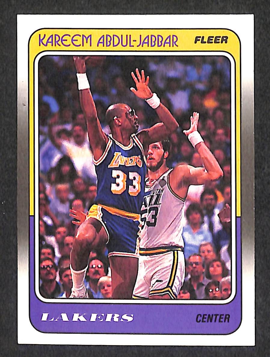 1988-89 Fleer #64 Kareem Abdul-Jabbar LAKERS - NM-MT