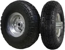 10" Pneumatic Tyres - Robust Replacement Wheels for Wheelbarrow & Sack Trucks