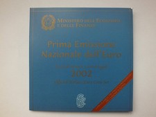 SERIE DIVISIONALE FDC ITALIA 2002 - PRIMA EMISSIONE EURO - SUBITO DISPONIBILE
