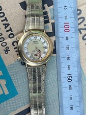 SEIKO Alarm Vintage Watch Roman Dial Gold-Tone Equipment Professional