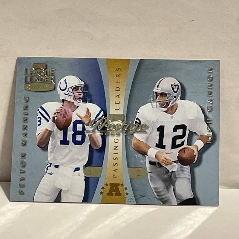 2000 Playoff Prestige Manning/Gannon/Lucus/Brunell Passing Leaders Card#1 NM