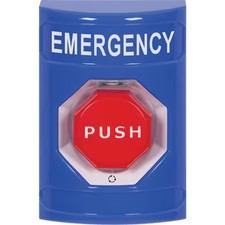 Safety Technology International Ss2409em-En Emergency Push Button, Blue, Red