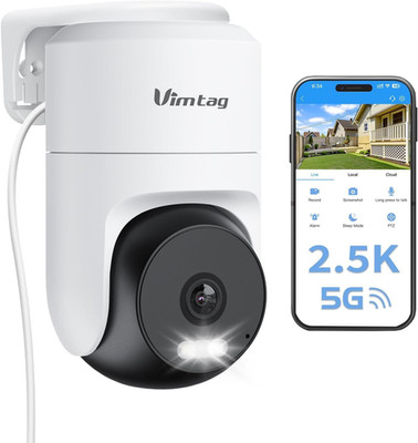 Schwenk/Neige Überwachungskamera Außen, 2,5K 4MP WiFi Home CCTV Weiß - 4MP - 1er Pack