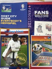 Euro 2024 Final Spain v England Package FreeLions & Guides & D&uuml;sseldorf Postcard
