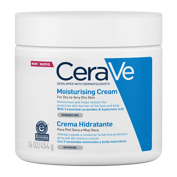 Cerave Crema Idratante Viso E Corpo 454g Per Pelle Secca E Molto Secca - Immagine 3