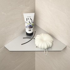 10 Inch Corner Shower Shelf 304 Stainless Steel Recessed Diamond Shape Rack