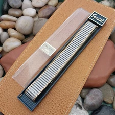 18mm Speidel USA Euroflex Gold Tone & Stainless Steel Long Vintage Watch Band