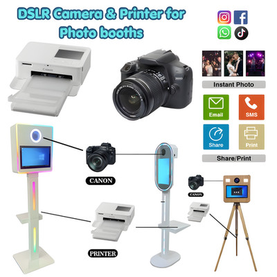 DSLR Camera and Printer for Photo Booth OVAL Matrix Mirror Photo booths
