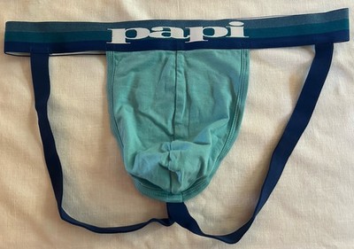 Papi Men's Underwear Jockstrap Turquoise Size XL