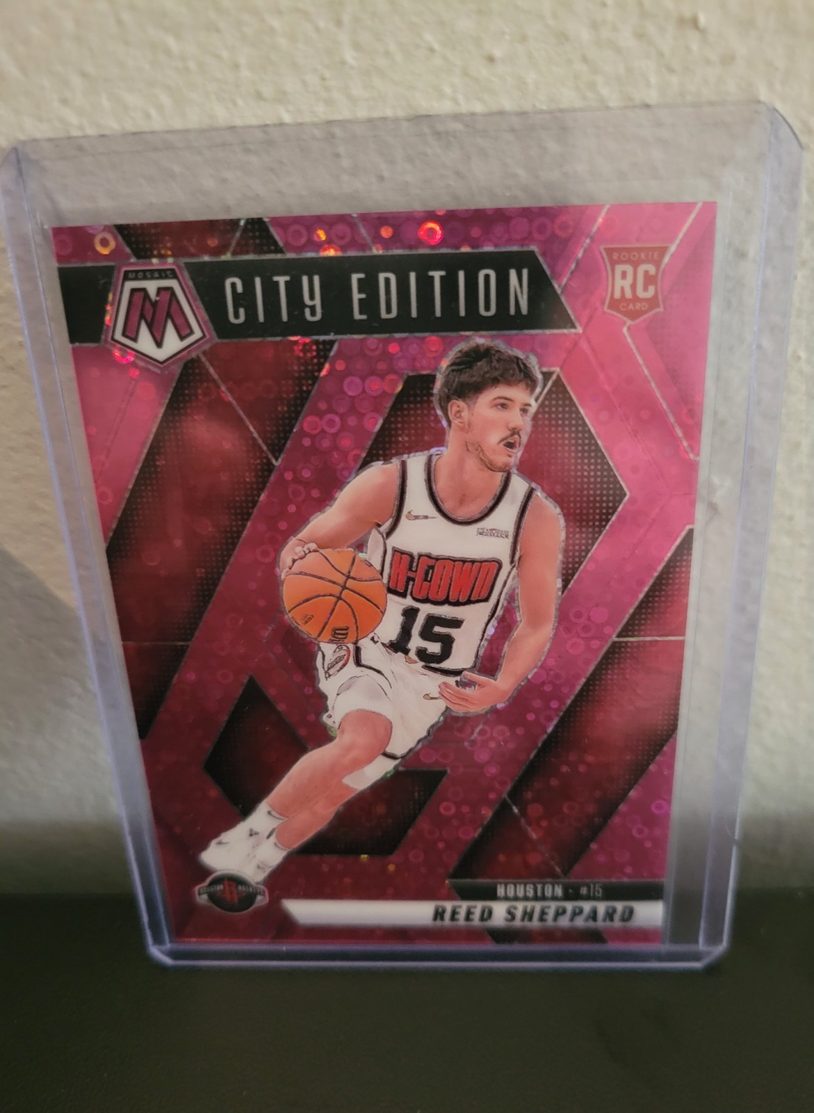 2024-25 Panini Mosaic City Edition Reed Sheppard #276 Fast Break Pink /20