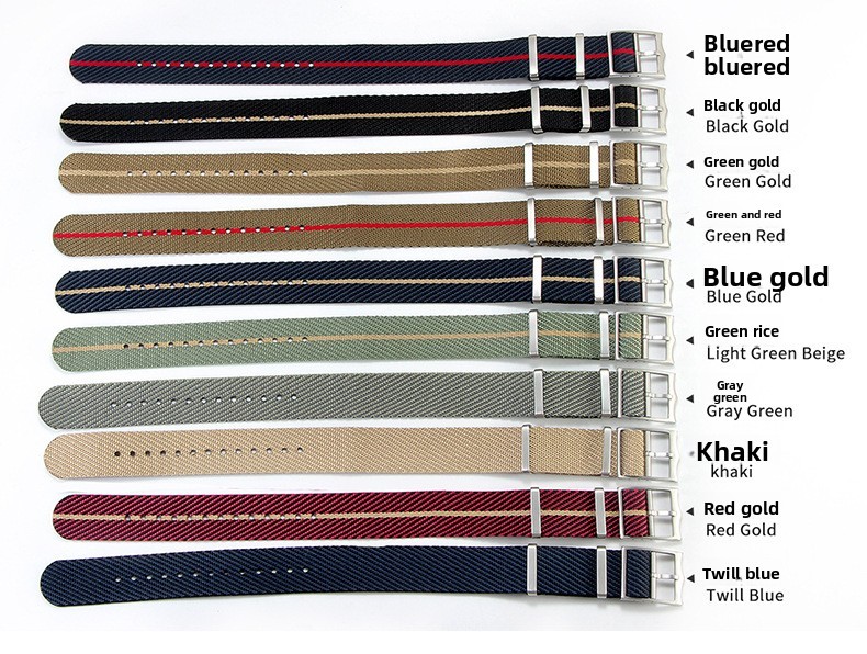 One Piece Soft Nylon Watch Bands Mens Sport Strap 20/22mm for Tudor with Tools image 3