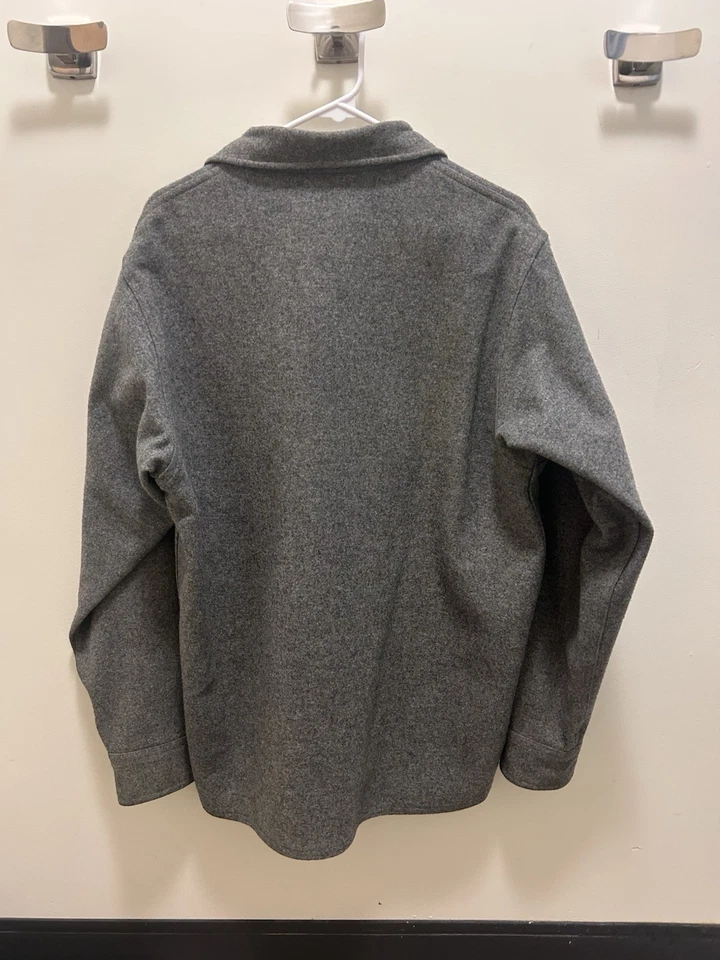 Camisa Jac Filson Gris Vintage 100% Lana. Talla 40. Hecho en México. Foto 3 de 4