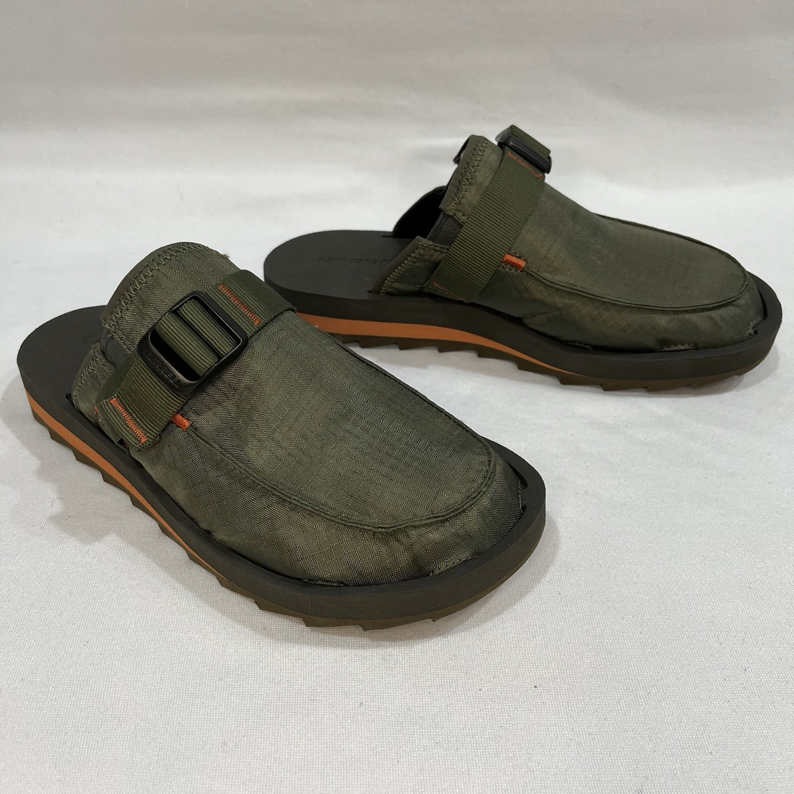 Zoccoli uomo Merrell Alpine Lichen slip on taglia 9 nuovi (senza etichette o scatola)