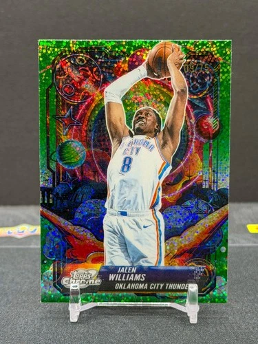 2025-26 Topps Cosmic Chrome Propulsion Jalen Williams Green Space Dust /75