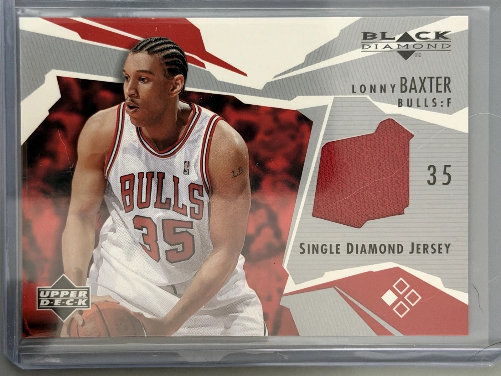 2003-04 Upper Deck Black Diamond - Diamond Jersey Lonny Baxter #BD-BA Single