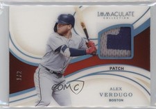 2020 Panini Immaculate Materials Patch 1/2 Alex Verdugo #M-AV Patch 2h5