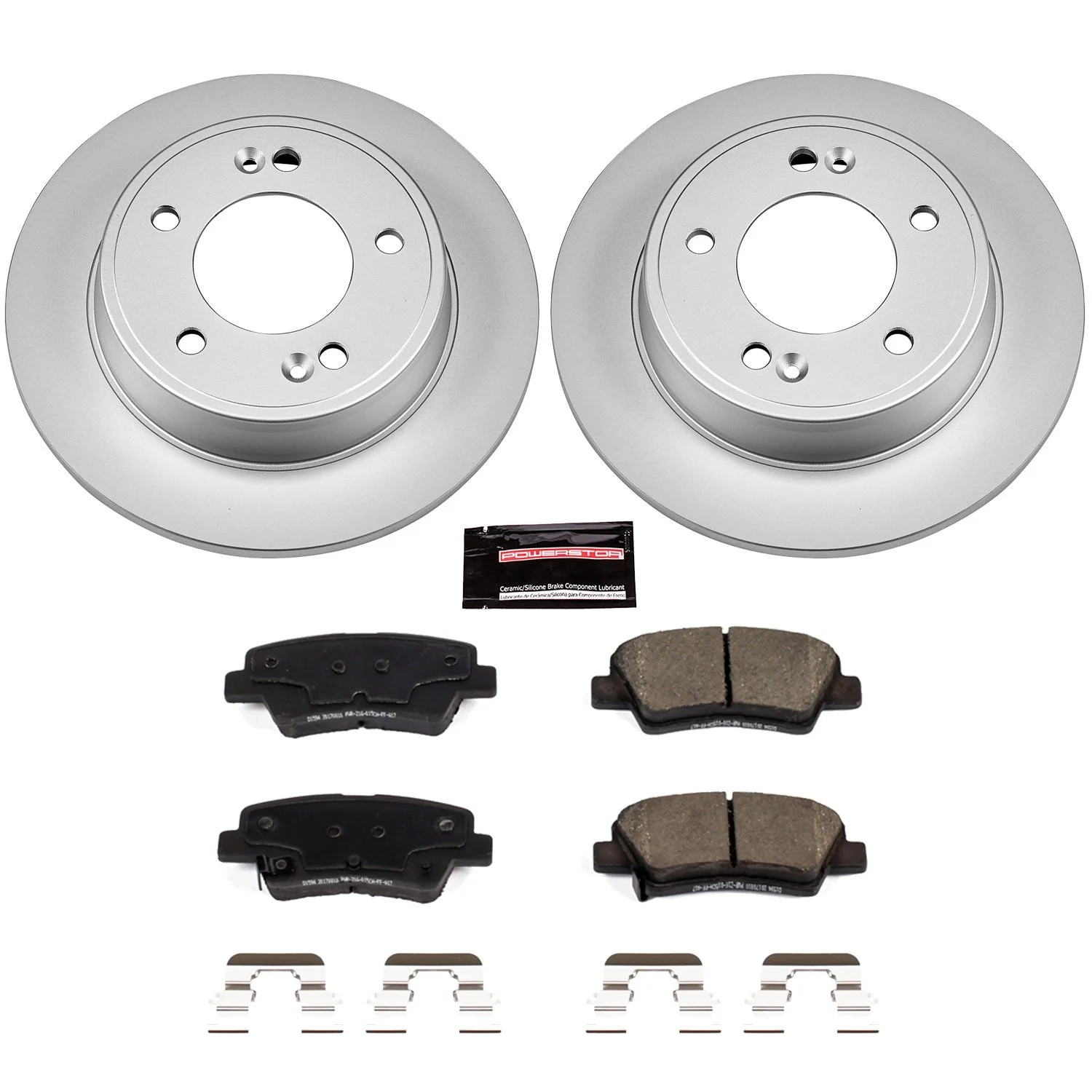 Power Stop CRK6502 Z17 Evolution Brake Kit with Genuine Geomet Coated Rotors And