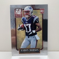2013 PANINI ELITE FOOTBALL AARON DOBSON RC #120/799 Patriots Rookie Card. rookie card picture