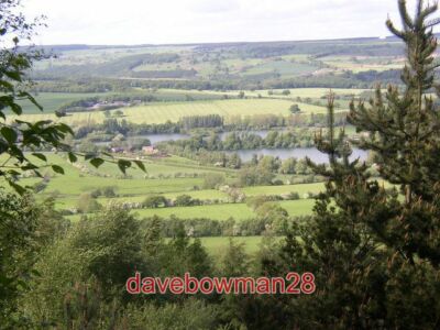 PHOTO  VIEW OF THE WHARFE VALLEY FROM CHEVIN COUNTRY PARK OTLEY SPREAD OUT BELOW