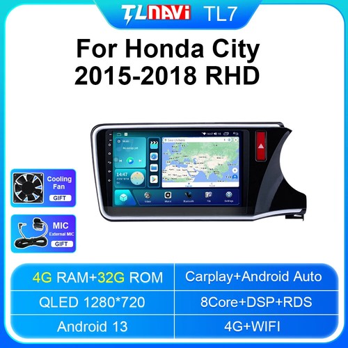 For Honda City 2015-18 Carplay GPS Navigator Car Radio Stereo Multimedia Player - Picture 35 of 40