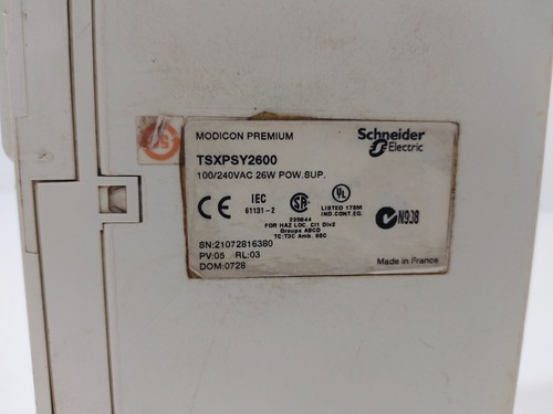 SCHNEIDER ELECTRIC TSXPSY2600 POWER SUPPLY (FREE SHIPPING) - Picture 8 of 8
