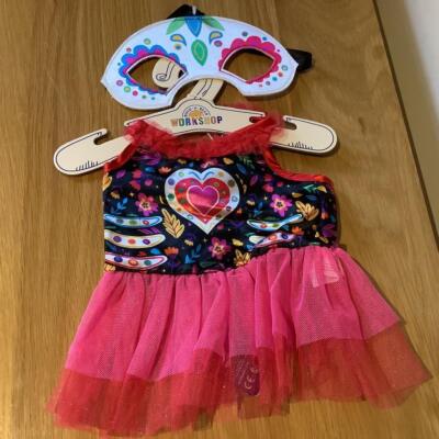 BUILD A BEAR FACTORY INTERNATIONAL HALLOWEEN MEXIKANISCHER TAG DER TOTEN KOSTÜM NEU MIT ETIKETT