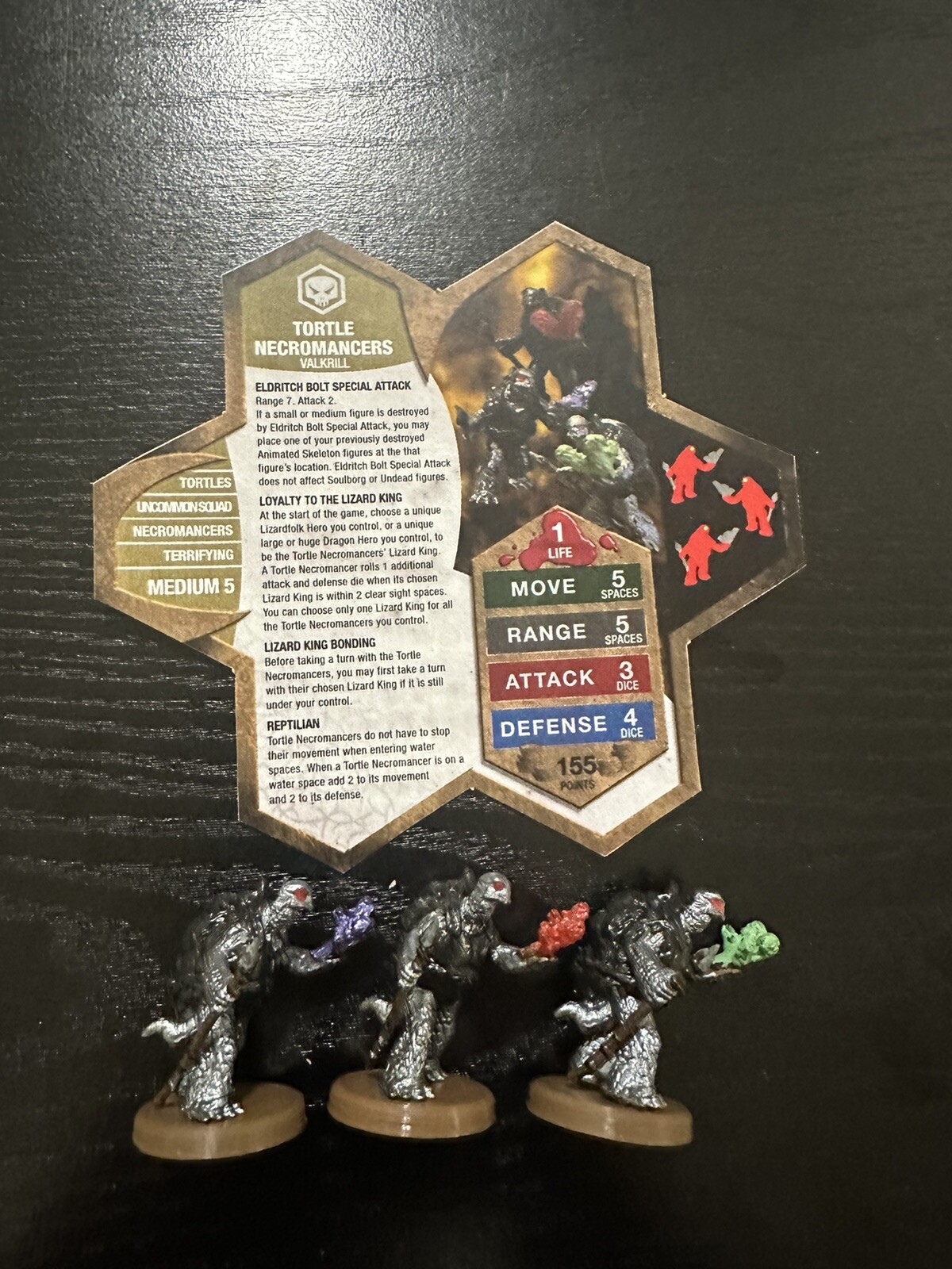 Heroscape Lot “Tortle Necromancers” Custom Figure & Card eBay