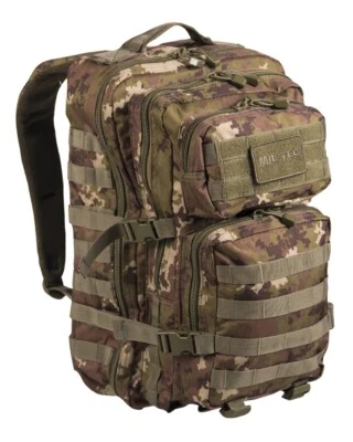 ZAINO TATTICO MILITARE ASSAULT BY MIL-TEC DA 50 LITRI MIMETICO VEGETATO
