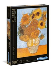 Puzzle Clementoni 1000 pezzi Museum Collection Girasoli Van Gogh vaso di fiori