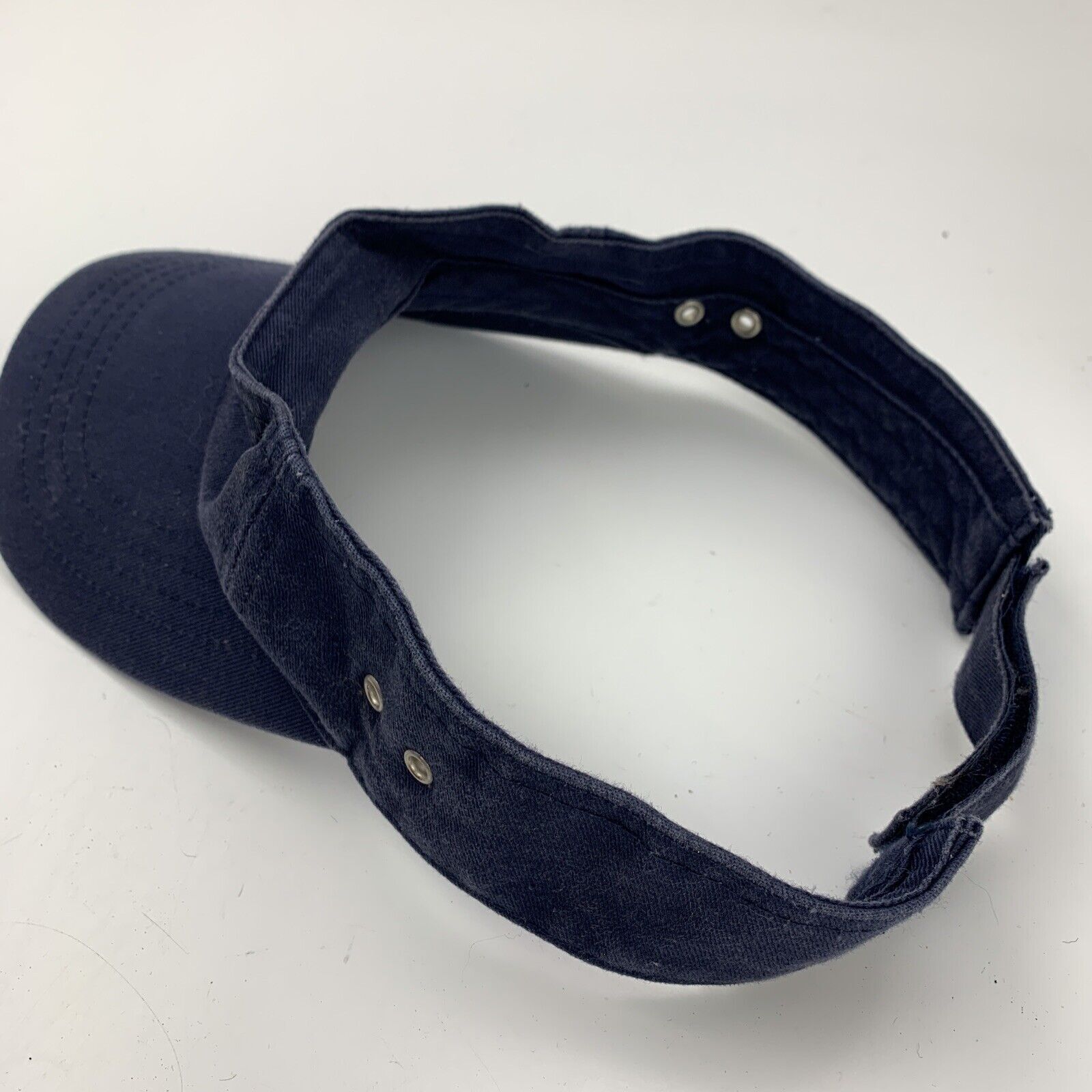Blank Blue Visor Cap Hat Adjustable - image 2