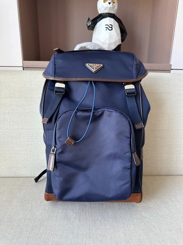 Prada Re-Nylon and leather backpack