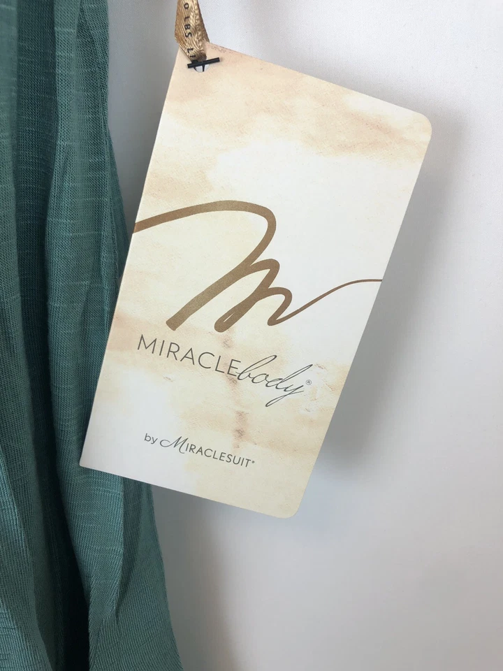 Top Miraclesuit Miracle Body para mujer ajustado Gigi con drapeado lateral talla mediana Foto 3 de 4