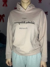 Beige Woman Hoodie