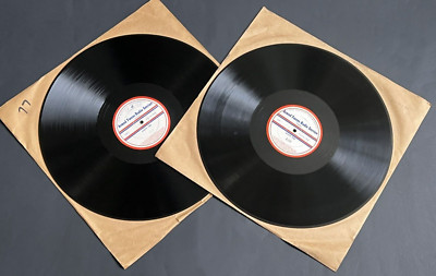 2 WALTZ TIME 16'' RADIO SHOW TRANSCRIPTION DISCS BOB HANNON ABE LYMAN 1944-1945