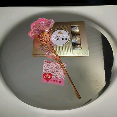 Ferrero Rocher Hazelnut Chocolates & simulation rose Valentine's Day gift