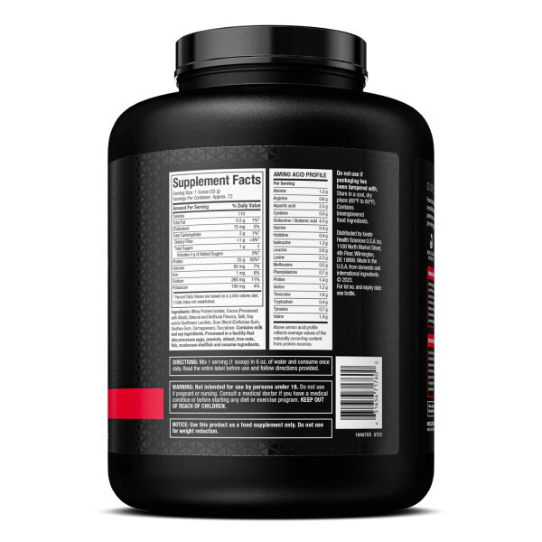 MuscleTech IsoWhey 100% WPI Isolate, 5lbs (2.3kg), Vanilla, S/Bottle, Creactor - image 2 of 4