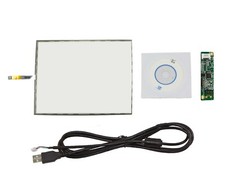 19inch 5 Wire Resistive Touch Screen Panel 396x 323mm USB Controller Driver Card