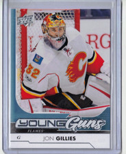 JON GILLIES 17/18 Upper Deck UD Young Guns Rookie #206 *MINT Blue Jackets Flames