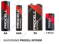 10 Batterie Duracell Procell Intense Aa Aaa 9V CR123 X Uso Professionale
