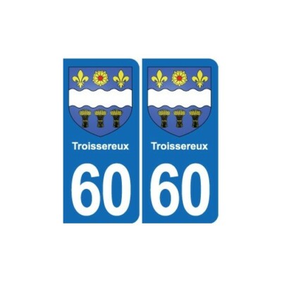 Autocollant Blason Troissereux – 60 Villes – Stickers Décoratifs Adhésifs | Zundapp