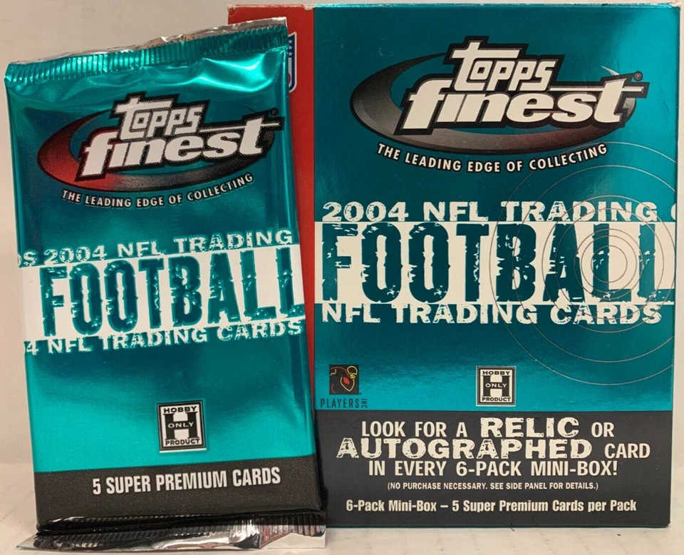 2004 TOPPS FINEST NFL FOOTBALL PACK BEN ROETHLISBERGER RC NEW SEALED - Image 3 of 3