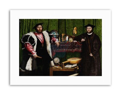 Studie Holbein Botschafter Gemälde Portrait Leinwand Kunstdruck