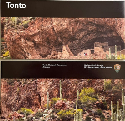New TONTO MONUMENT - AZ   NATIONAL PARK SERVICE UNIGRID BROCHURE Map  GPO 2021