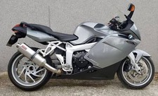 BMW K1200S K1300S 2004-2016 MassMoto Exhaust Terminal Oval Stainless Satin New