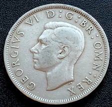 1948 HALF CROWN COIN 2/6d BRITISH COPPER/NICKEL COIN - KING GEORGE VI