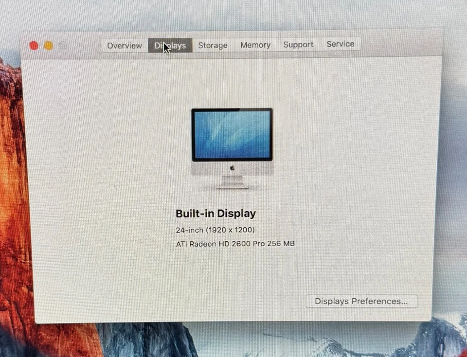 Apple iMac 24" 2007 - A1225 – 2.4GHz – 4GB – 120GB SSD – Boots, No Accessories - Image 4 of 4